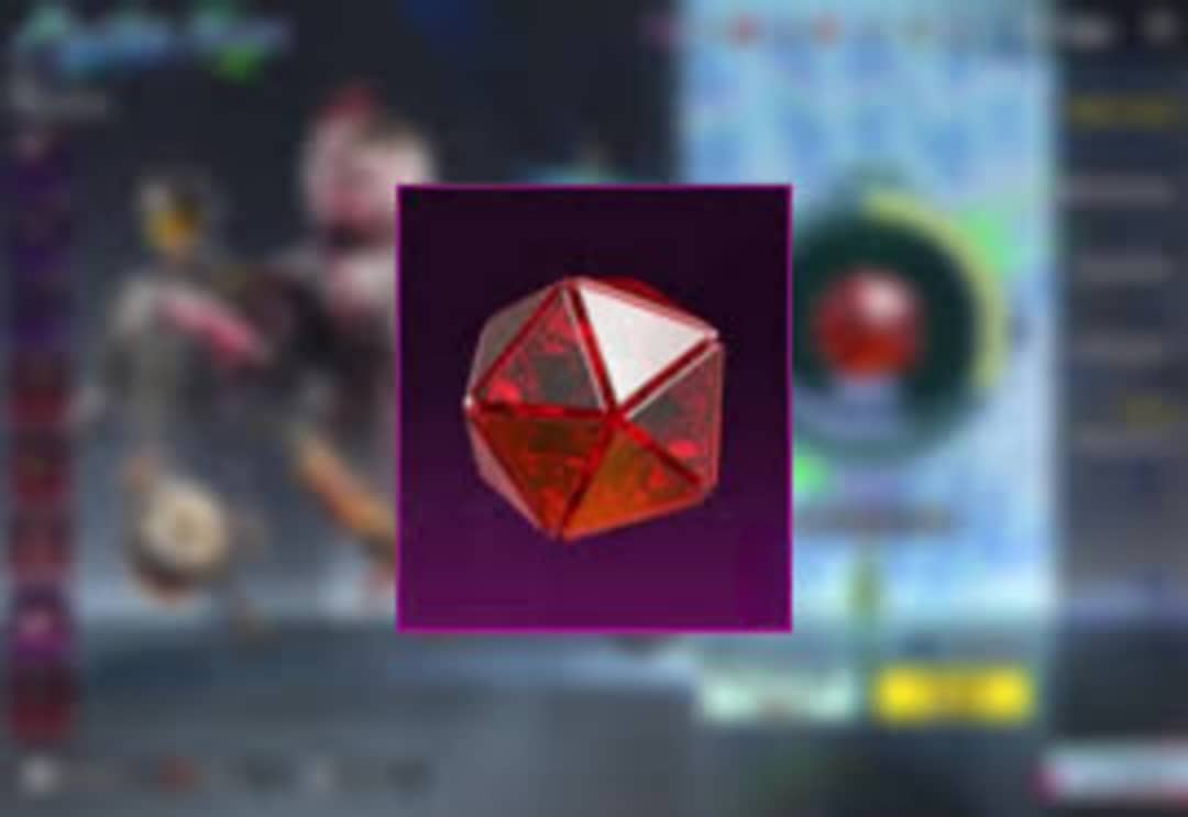 قطعة كرستال احمر